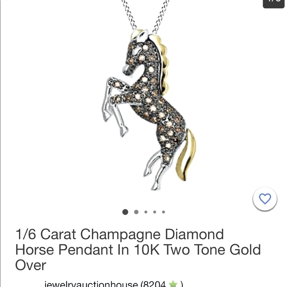 Brand new in the box sterling silver & 14 karat gold pendant